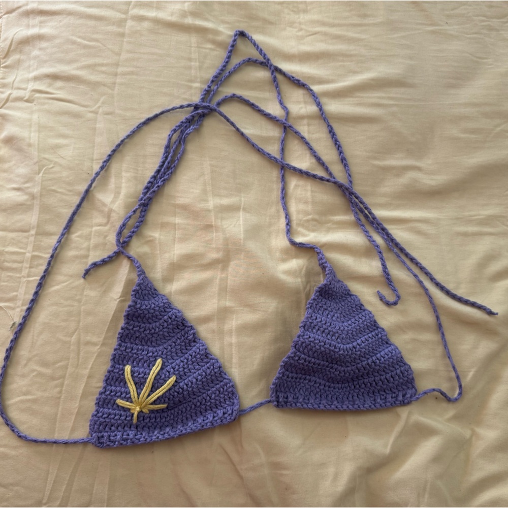 Hand Crocheted Bikini Top - image 5